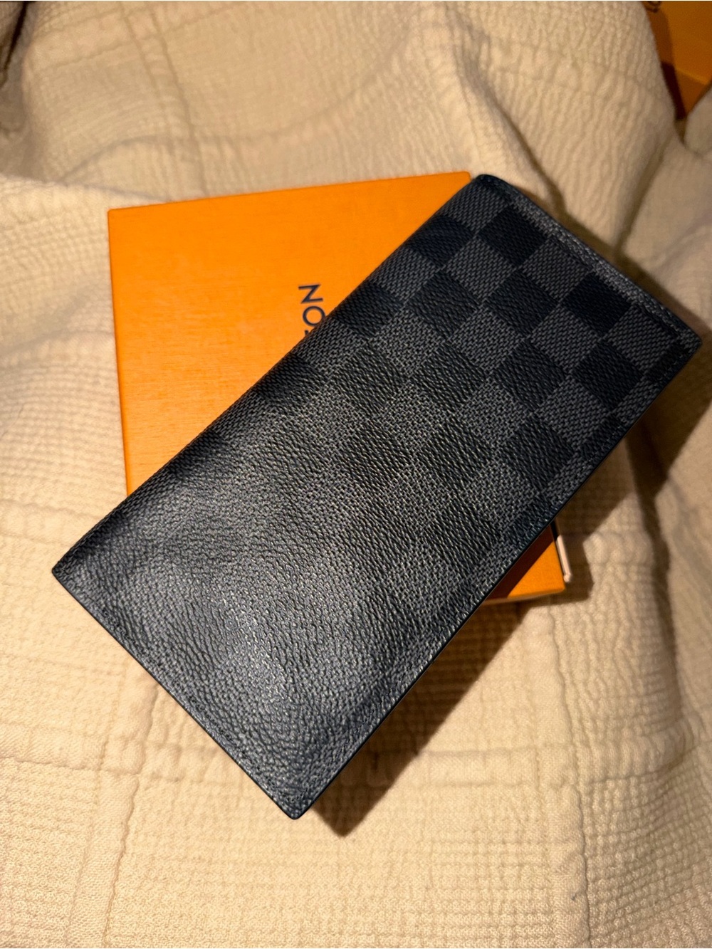 Louis Vuitton Black Damier Graphite Long Card Holder